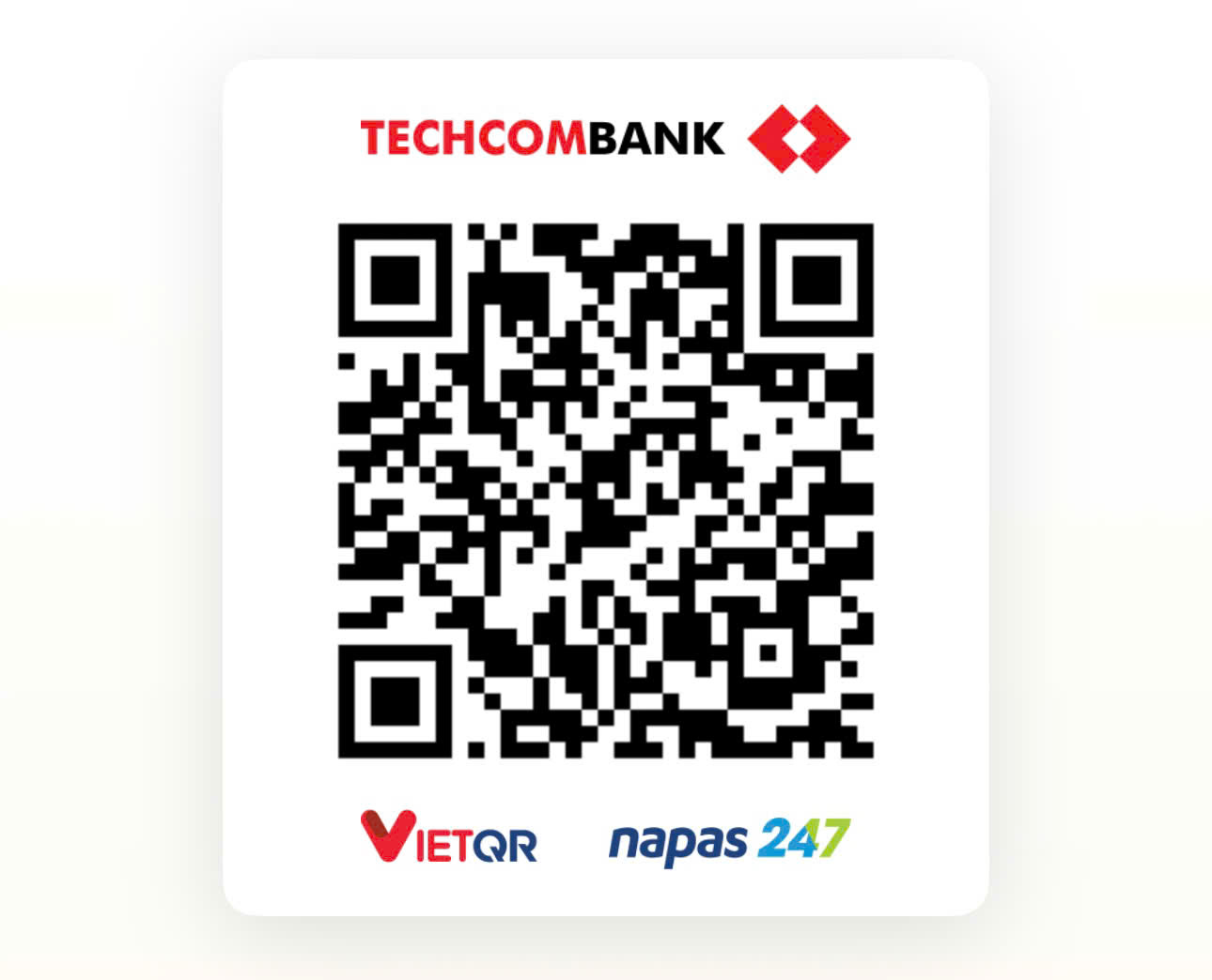 Mã QR chuyển khoản Techcombank